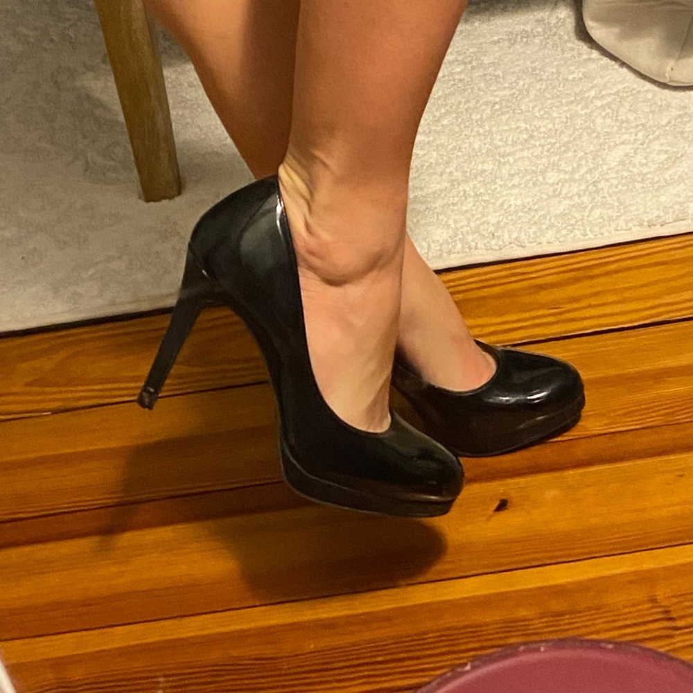 Black Patent Leather Heels